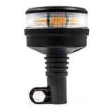 Gyrophare LED R65 orange avec lentille transparente | 12-24v | pied DIN | S07ZL602AC