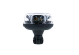 Feu rotatif LED R65 ambre/transparent 12/24v flexible DIN, rotatif+f | D14757