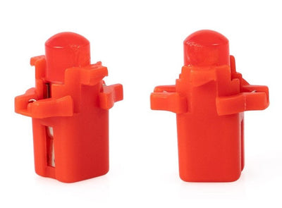 B8.3d auto lamp 2 stuks rood, LED dashboardverlichting, knoppen, schakelaars, 12V DC