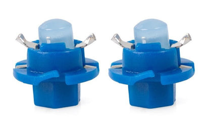 Ampoules auto B8.4d 2 pièces bleues | Éclairage LED de tableau de bord - compteurs - interrupteurs | 12 V CC - LEDPLANET.NL