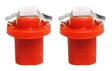 B8.5d auto lamp 2 stuks rood | LED dashboardverlichting - klokken - schakelaars | 12V DC - LEDPLANET.NL