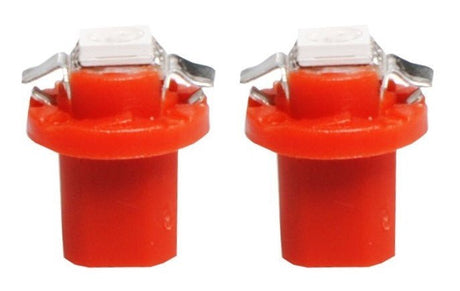 B8.5d auto lamp 2 stuks rood | LED dashboardverlichting - klokken - schakelaars | 12V DC - LEDPLANET.NL