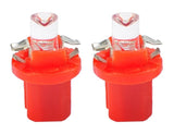 B8.5d auto lamp 2 stuks rood | LED dashboardverlichting - klokken - schakelaars | 12V DC - LEDPLANET.NL