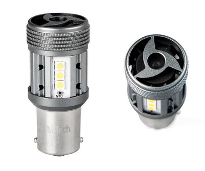 BA15S - 1156 - jeu de 2 ampoules automobiles - 6500K | P21W 7506 - 2x 12 - LED SMD | refroidissement forcé - CANBUS 12V et 24V CC - LEDPLANET.NL
