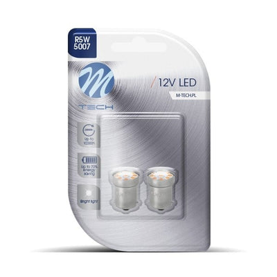 BA15S LED autolamp, 1156 / R5W / R10W / 5007, rood