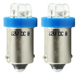 BA9s auto lamp 2 stuks T4W blauw | LED kentekenverlichting/signaalverlichting | 12V DC - LEDPLANET.NL