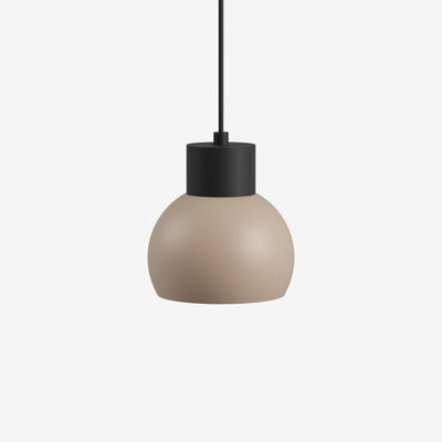 Beige hanglamp LED met een elegant ontwerp en een zwart afgewerkte fitting voor moderne interieurs