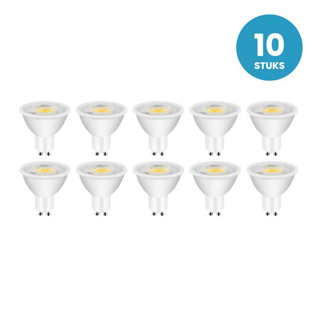 GU10 spot, LED 8W=60W, 680 Lumen, 10 stuks