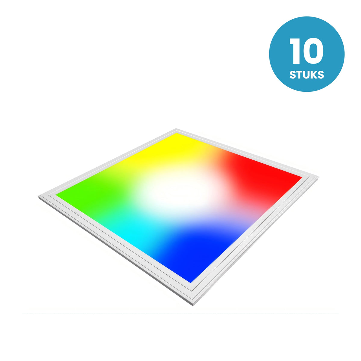 LED paneel 295x295mm RGBWWW 18W, 1600 Lumen, RGB + Warmwit tot Daglichtwit, doos 10 stuks