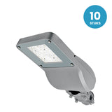 LED Straatverlichting 30W 4500lm - Koelwit 4000K - IP65 - 10 stuks - 230V