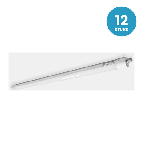 LED Tri-proof Armatuur 600mm 12W-18W, Koppelbaar, IP65 IK10, 12 stuks, 230V