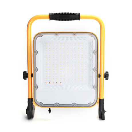 Projecteur de chantier – éclairage de travail rechargeable – USB | projecteur LED 100 W = 250 W | blanc lumière du jour 6500 K – 3 modes + flash bleu-rouge | étanche IP65 – LEDPLANET.NL