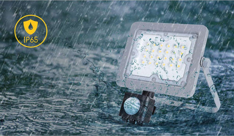 Buitenlamp met sensor, LED schijnwerper 50W vervangt 450W, koelwit 4000K