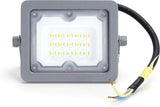 Buitenlamp grijs | LED bouwlamp 10W=90W schijnwerper | daglichtwit 6500K - 90° lichthoek | waterdicht IP65 - LEDPLANET.NL
