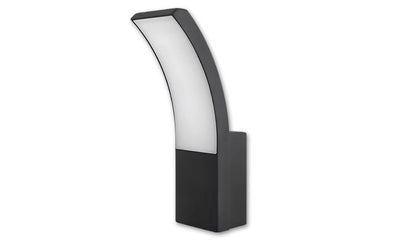 Applique extérieure Loreto noire RAL 7021 | LED 9 W - 500 lumens | blanc froid 4000 K | étanche IP54 - LEDPLANET.NL