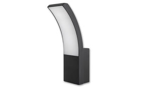 Buitenlamp Loreto zwart RAL 7021, LED 9W, 500 Lumen, koelwit 4000K, waterdicht IP54