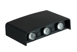 LED Wandlamp Buiten 450 Lumen - 5W - 2000K/2700K/4000K - Up Down - IP65 - Zwart