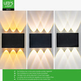 LED Wandlamp Buiten 450 Lumen - 5W - 2000K/2700K/4000K - Up Down - IP65 - Zwart