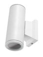 Buitenlamp rond wit | dubbele GU10 lampvoet voor twee spots | waterdicht IP65 - LEDPLANET.NL
