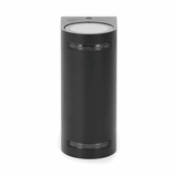 Buitenlamp rond zwart | dubbele GU10 lampvoet voor twee spots | waterdicht IP54 - LEDPLANET.NL