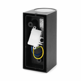 Buitenlamp rond zwart | dubbele GU10 lampvoet voor twee spots | waterdicht IP54 - LEDPLANET.NL