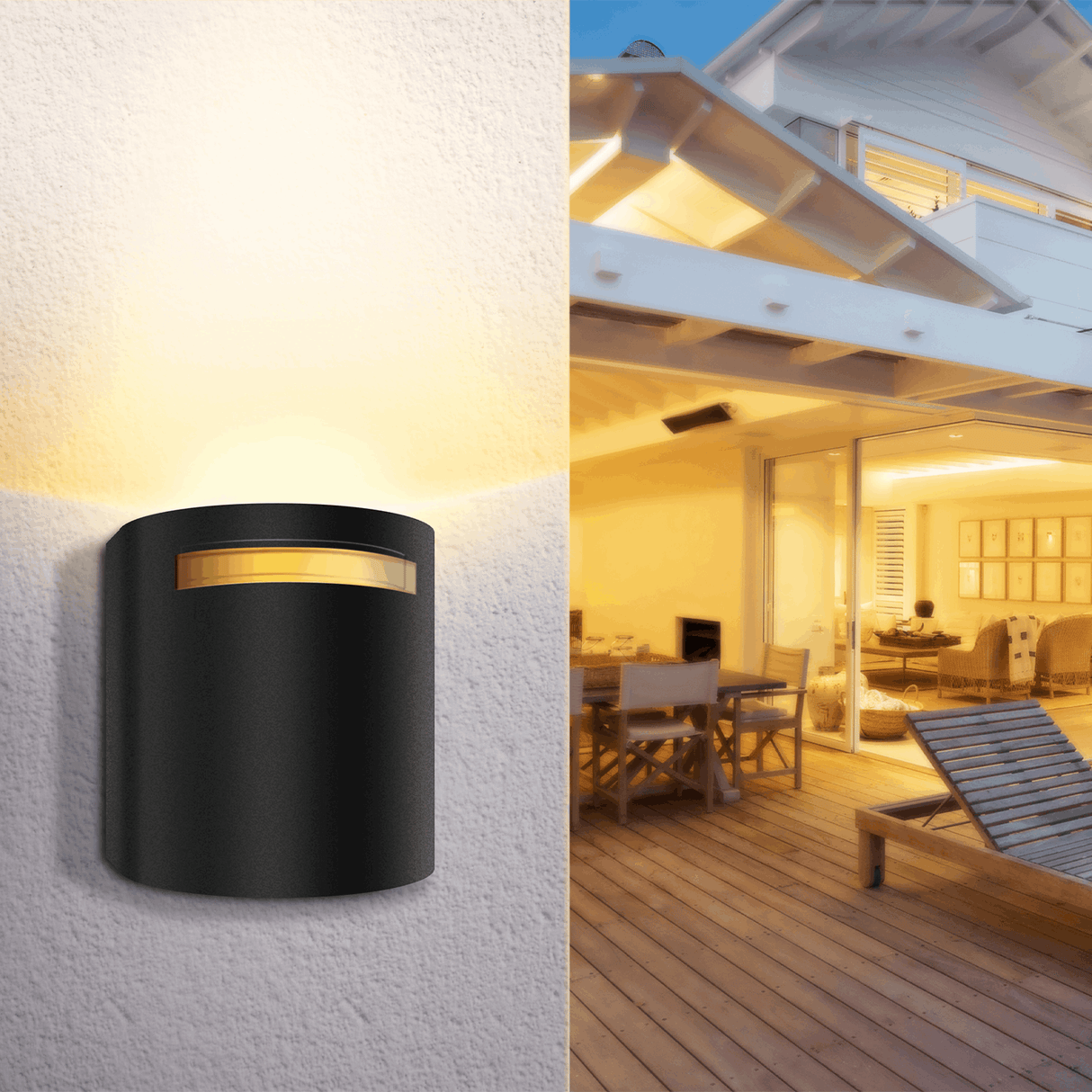 Buitenlamp rond zwart | enkele GU10 lampvoet voor één spot | waterdicht IP54 - LEDPLANET.NL