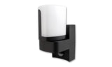 Buitenlamp Veroni zwart RAL 9011 + PIR bewegingssensor | LED 7.5W - 380 Lumen | koelwit 4000K | waterdicht IP54 - LEDPLANET.NL