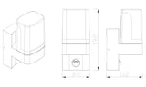 Buitenlamp Veroni zwart RAL 9011 + PIR bewegingssensor | LED 7.5W - 380 Lumen | koelwit 4000K | waterdicht IP54 - LEDPLANET.NL