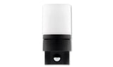 Buitenlamp Veroni zwart RAL 9011 + PIR bewegingssensor | LED 7.5W - 380 Lumen | koelwit 4000K | waterdicht IP54 - LEDPLANET.NL