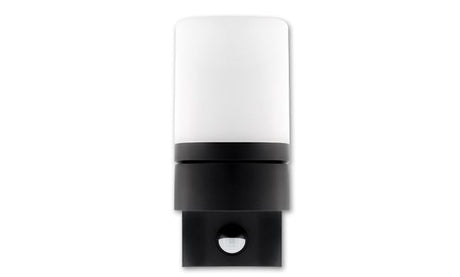 Applique extérieure Veroni noire RAL 9011 + détecteur de mouvement PIR | LED 7,5 W - 380 lumens | blanc froid 4000 K | étanche IP54 - LEDPLANET.NL