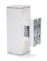 Buitenlamp vierkant wit | dubbele GU10 lampvoet voor twee spots | waterdicht IP65 - LEDPLANET.NL
