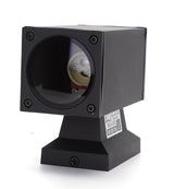 Buitenlamp vierkant zwart | enkele GU10 lampvoet voor één spot | waterdicht IP65 - LEDPLANET.NL