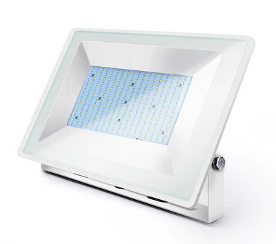 LED bouwlamp schijnwerper 200W vervangt 1800W, daglichtwit 6400K, 120°, IP65, wit