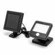 Buitenlamp zwart Solar | LED bouwlamp 0.64W~80 Lumen schijnwerper | daglichtwit 6500K | IP44 - 2 meter kabel - LEDPLANET.NL