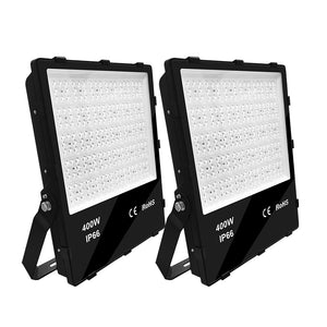LED Schijnwerper 400W 68000lm - Koelwit 4000K - 90° - IP66 - Doos 2 stuks - 230V