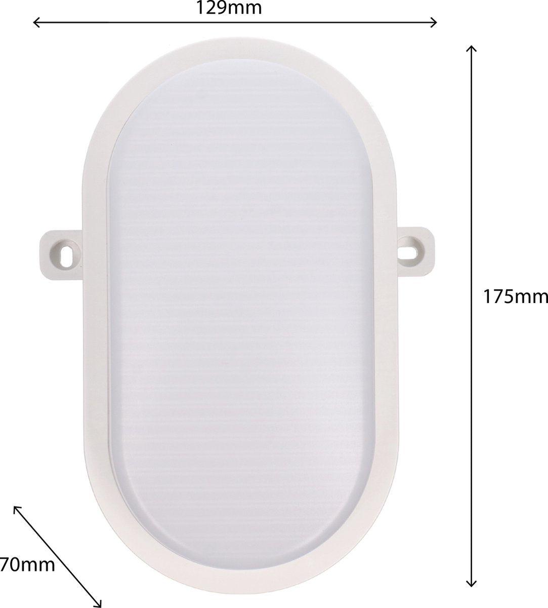 LED Wandarmatuur 900 lumen - 9W - Koelwit 4000K - IP65 - IK10 - Bull Eye - 230V