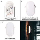 LED Wandarmatuur 900 lumen - 9W - Koelwit 4000K - IP65 - IK10 - Bull Eye - 230V