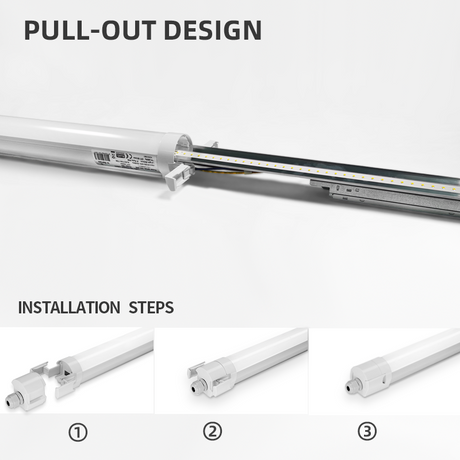 Blls LED TL armatuur 150cm 3300lm 4000K IP20 voor binnengebruik met trekbare ontwerpelementen