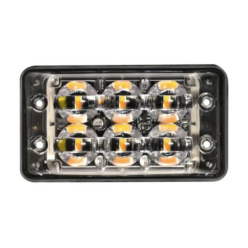 Feu clignotant à LED 6 LED | R65 | slimline | ambre | 10-30v | SSLED62DVAR65