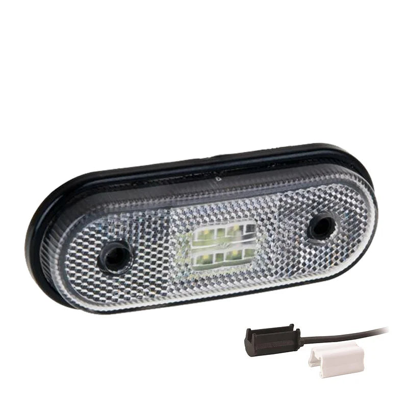 LED Markeringslicht Wit - 12-24V - 1,5mm² Connector