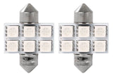 C5W autolamp 2 stuks 31mm blauw | LED festoon SV8.5 0.68W - 12V DC - LEDPLANET.NL