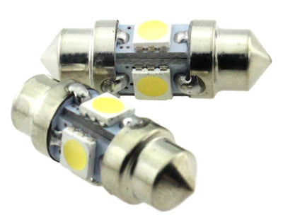 Lampe automobile C5W 2 pièces | Navette LED 31 mm | 4 LED SMD blanc lumière du jour 6000 K | 12 volts - 1,5 watt - LEDPLANET.NL