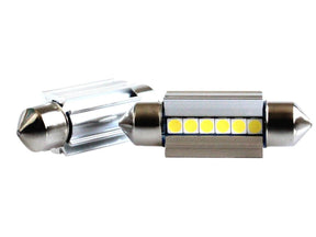 C5W LED festoon 36mm CAN-BUS, daglichtwit 6000K, 6-SMD heatsink, 2.3W, 12V, 2 stuks