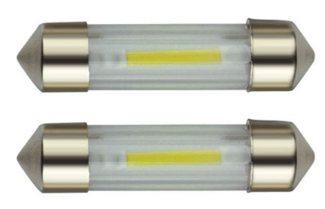C5W autolamp 2 stuks | LED festoon 36mm | COB daglichtwit 6500K | 12 Volt - 2 Watt - LEDPLANET.NL