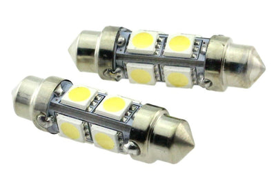 Ampoule automobile C5W 2 pièces | LED navette 39 mm | 8 SMD blanc lumière du jour 6000 K | 12 volts - 2,2 watts - LEDPLANET.NL