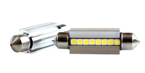 Ampoules C5W 2 pièces | LED navette 42 mm | 8 - SMD 2,3 W - 6000 K - dissipateur thermique | CAN - BUS 12 V CC - LEDPLANET.NL