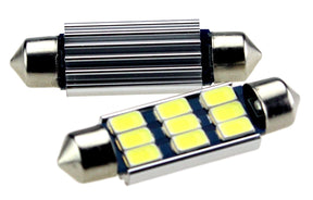 C5W LED festoon 42mm CAN-BUS, daglichtwit 6000K, 9-SMD heatsink, 1.68W, 290 lm, 12V, 2 stuks