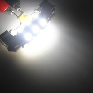 C5W 43mm autolamp 2 stuks | LED festoon | 12-SMD daglichtwit 6000K | 12 Volt - 3W