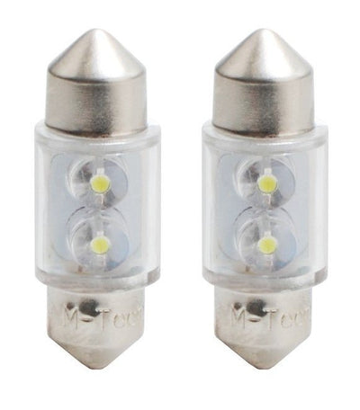 Ampoule automobile C5W 2 pièces blanche | LED festoon 31 mm | SV8.5 0.13W - 12 V CC - LEDPLANET.NL