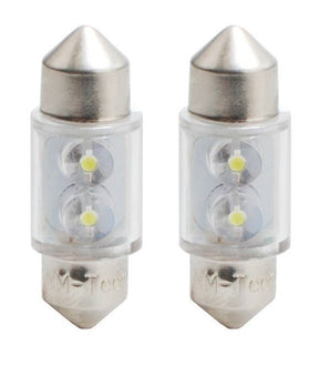 Ampoule automobile C5W 2 pièces blanche | LED festoon 31 mm | SV8.5 0.13W - 12 V CC - LEDPLANET.NL